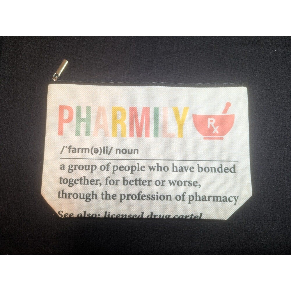 Gifts for Pharmacist Family Friend Makeup Cosmetic Travel Bag